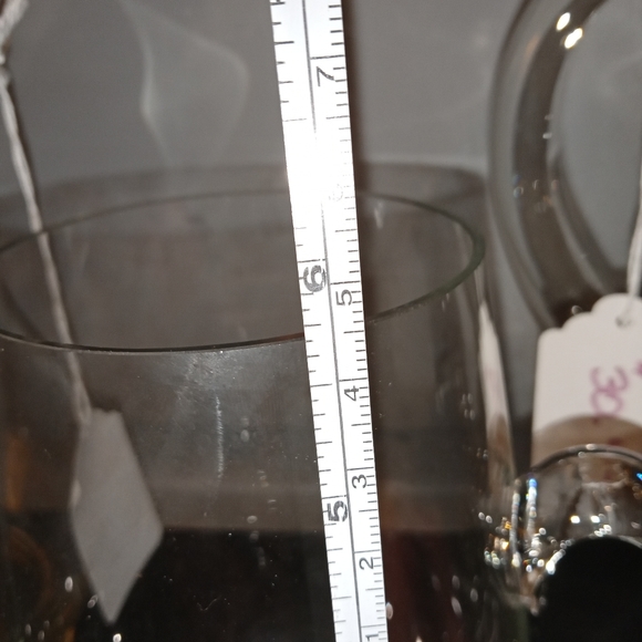 3pc lot vintage crystal tea or juice pitchers & beer mug - Picture 3 of 10